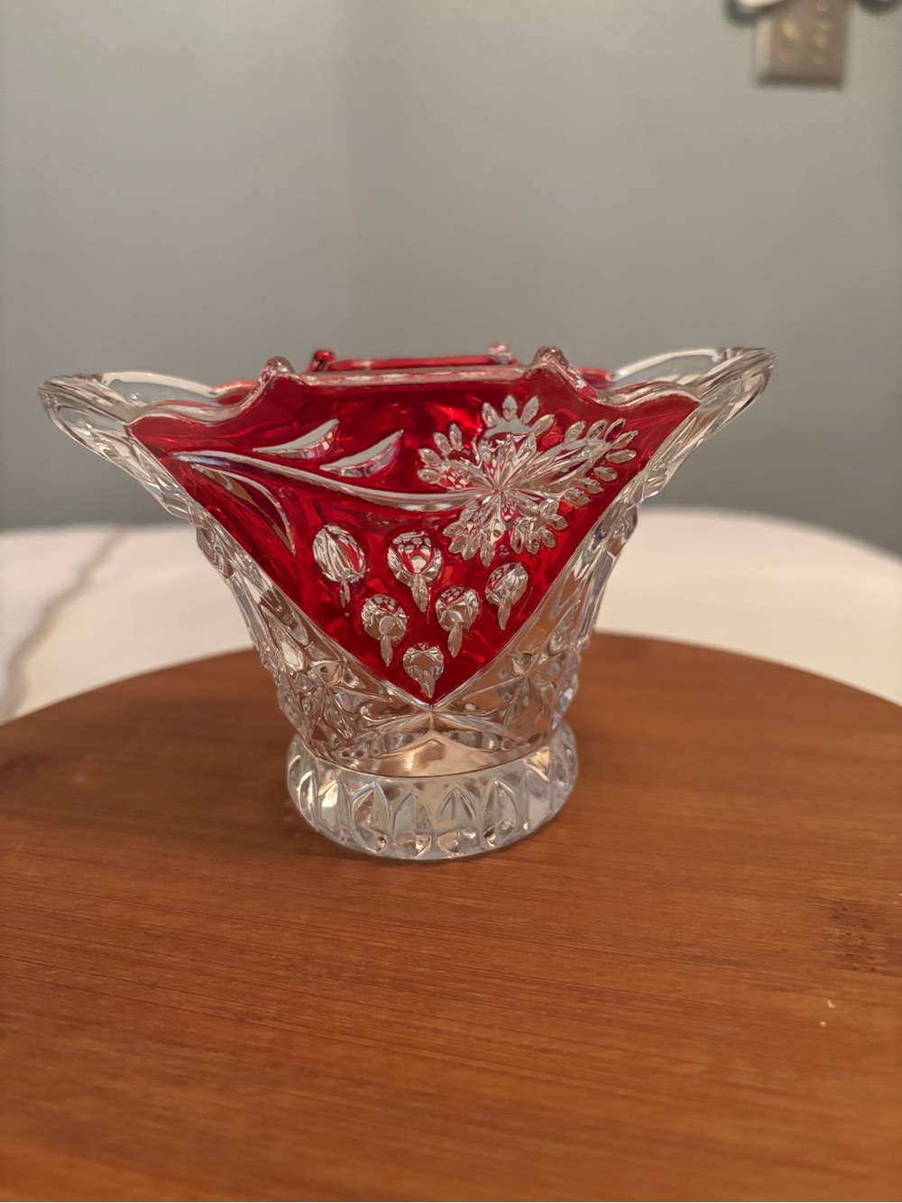 Vintage bowl, Anna Hutte Bleikristall piece, crafted in West Germany